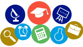 collage material design style educational tools